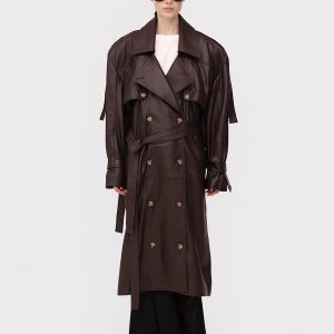 Our trench in genuine leather