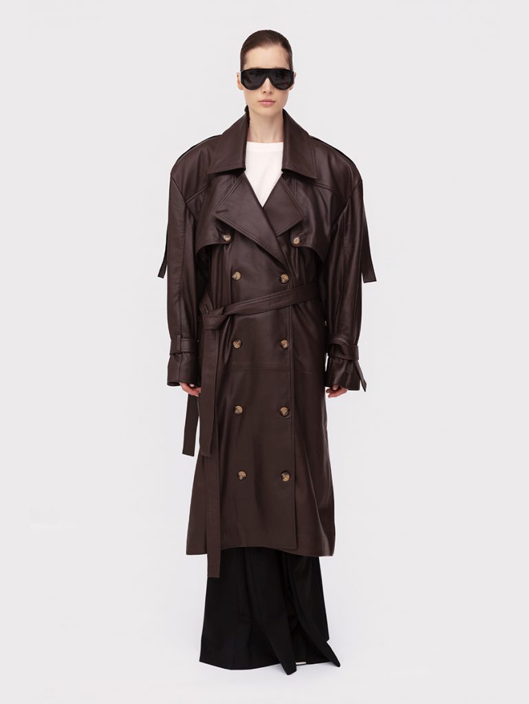 Our trench in genuine leather
