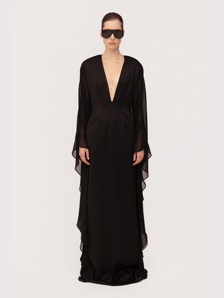 Butterfly dress in wool