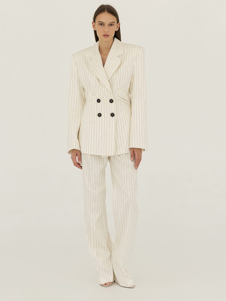Statement Cotton Silk suit