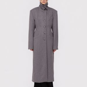 Structured wool coat