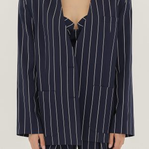 Striped Cotton Silk jacket