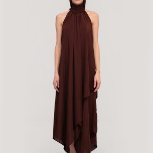 High Neck Flowing dress