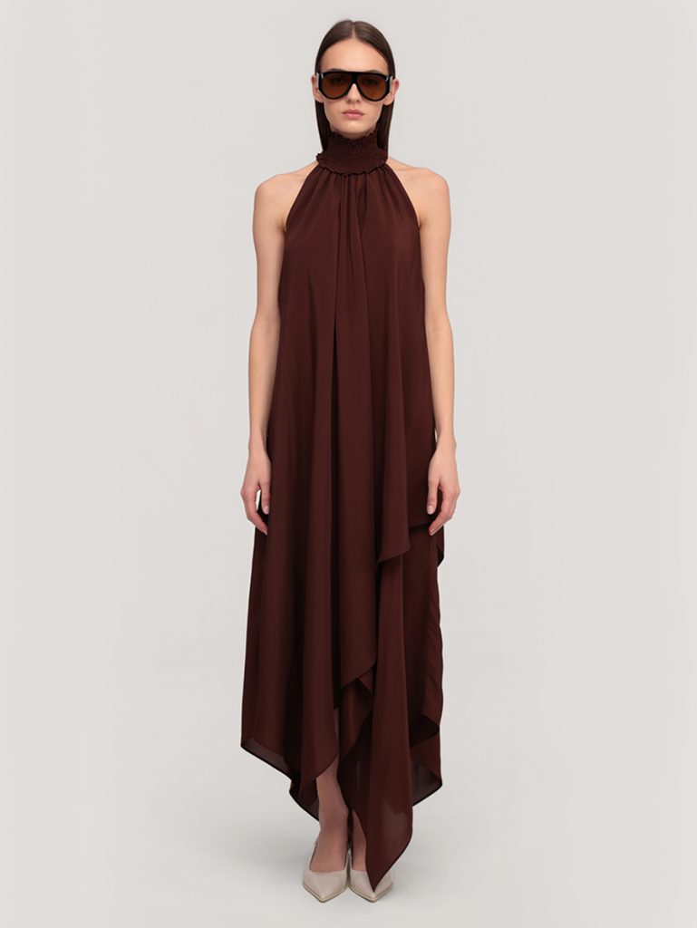 High Neck Flowing dress