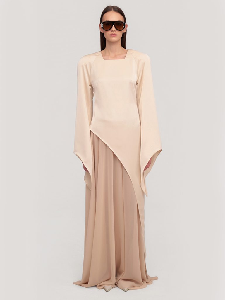 Elegant asymmetric set / w pants