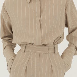 Striped Viscose Wool shirt