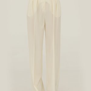 Eggshell Wool Pants