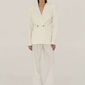 Structured Eggshell Wool suit