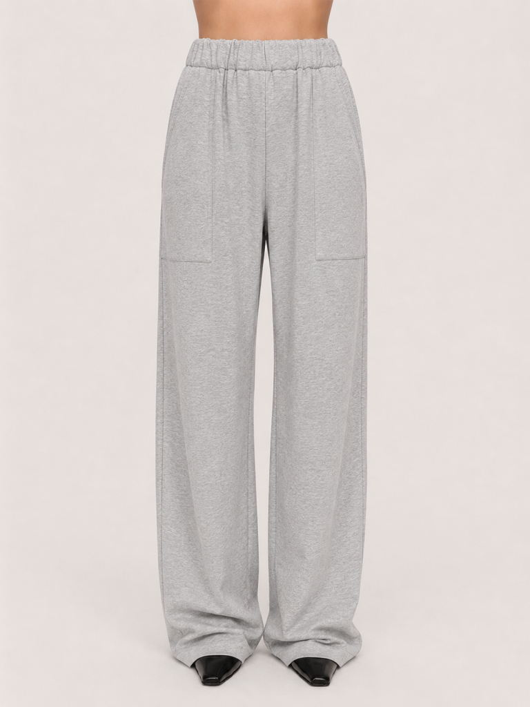 Jersey pants / pearl grey