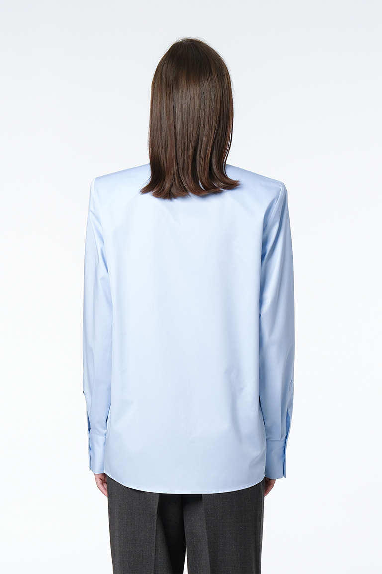 Classic poplin shirt / blue