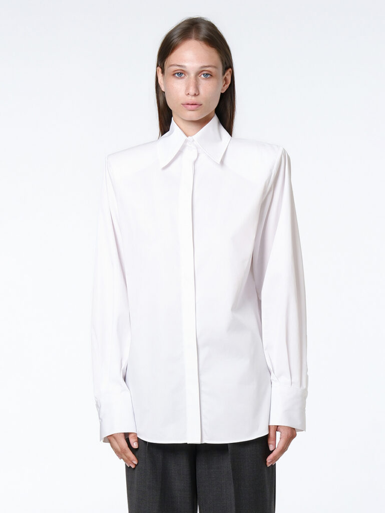 Classic poplin shirt / white