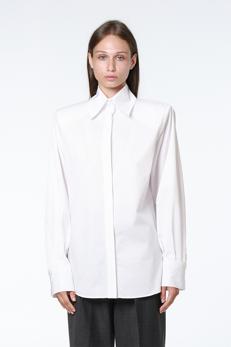 Classic poplin shirt / white