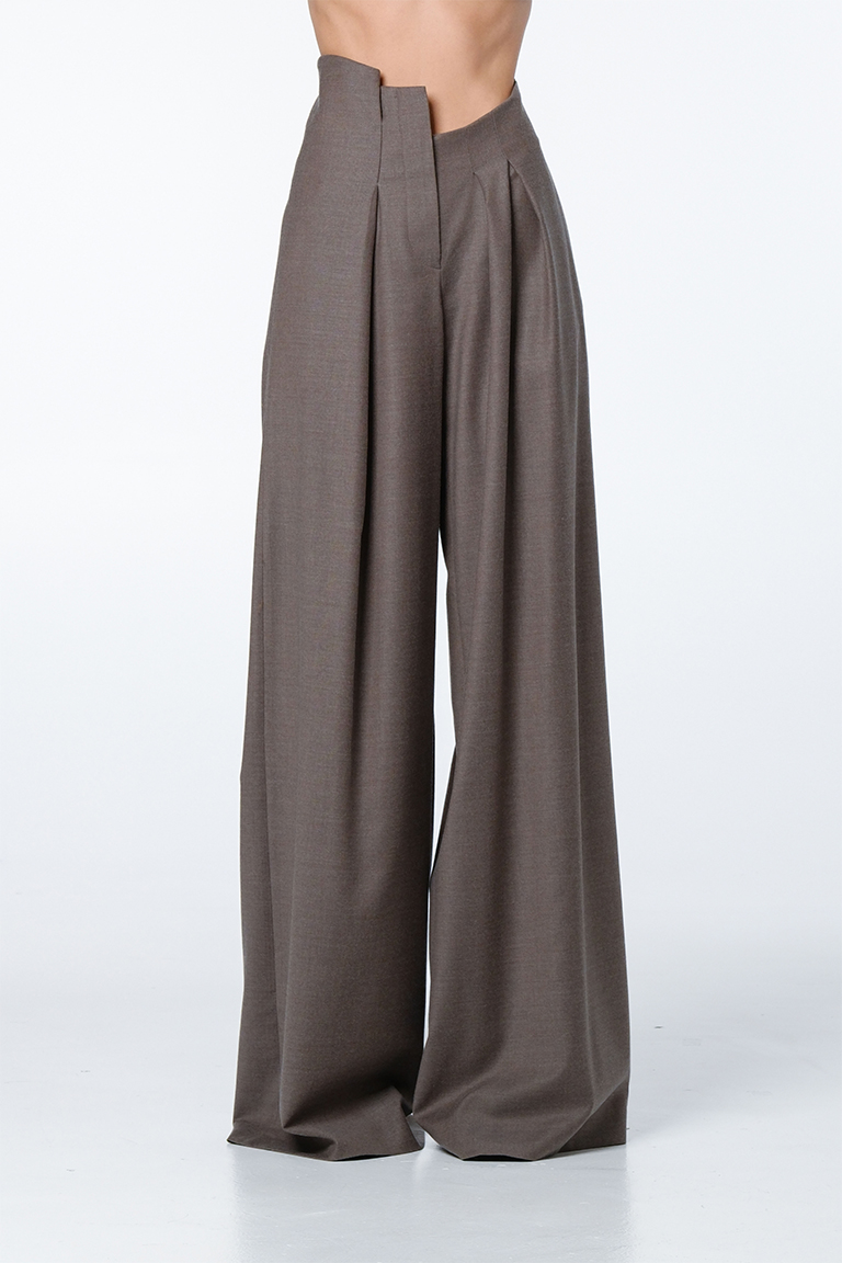Short jacket & Asymmetric pants