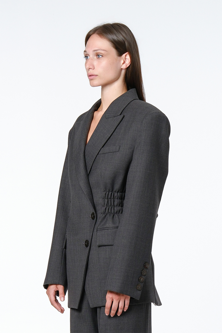 Single breasted jacket / dark grey
