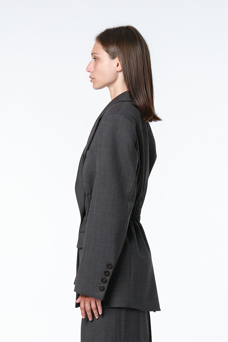 Single breasted jacket / dark grey