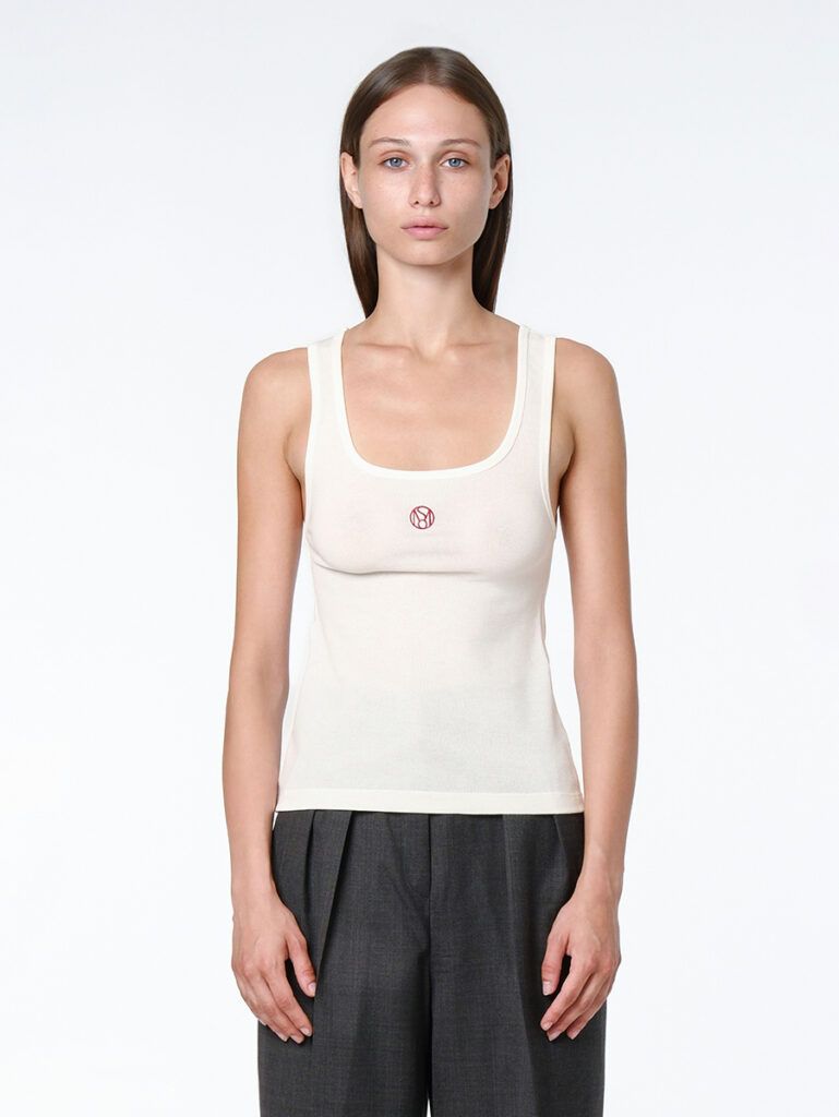 Tank top / wide strap white