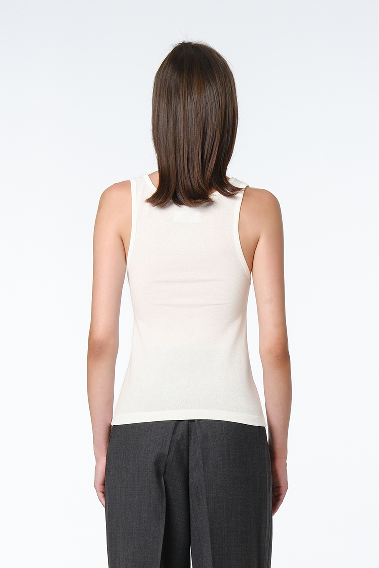 Tank top / wide strap white FW26