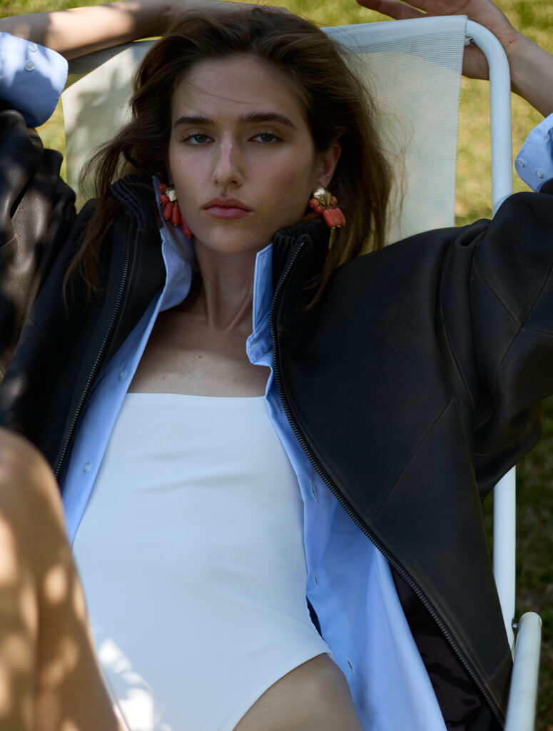 FW26 hero - Bomber jacket in shiny lambskin