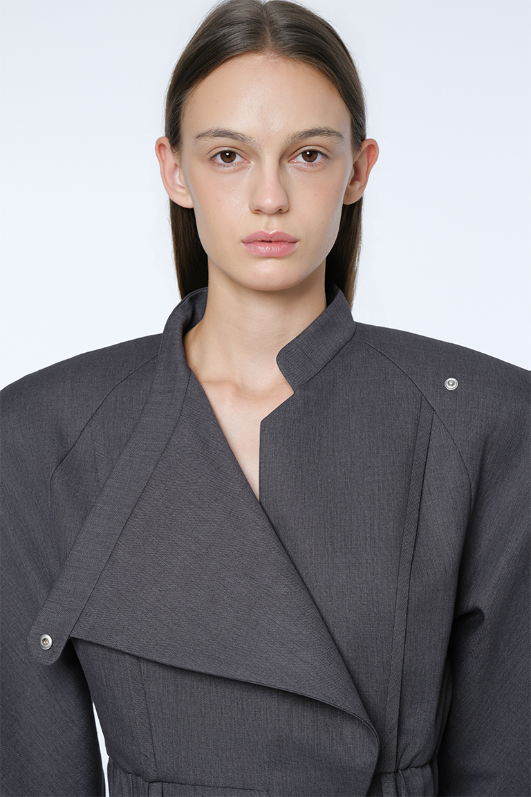 Asymmetric jumpsuit / grey