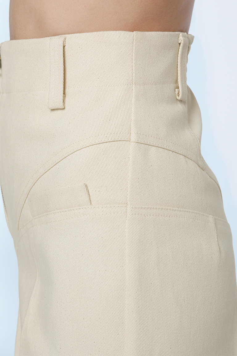Denim Pants 02 / Eggshell