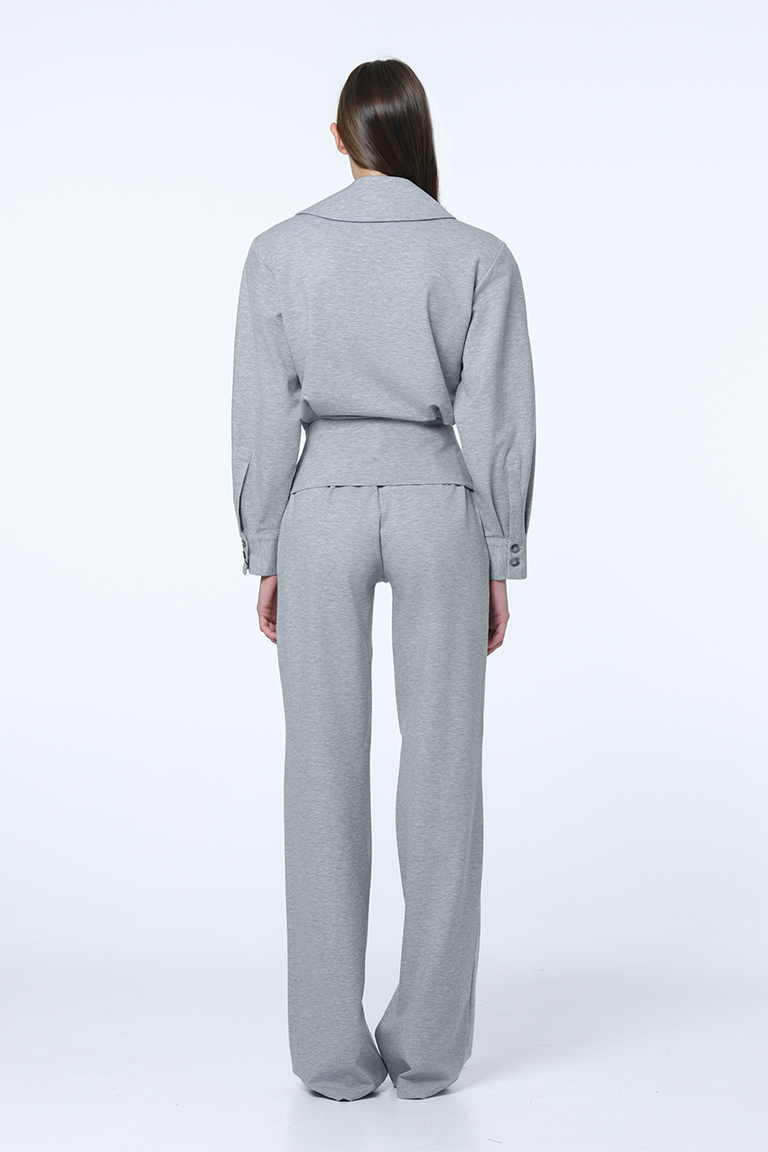 Jersey set / pearl grey - Mom's Pants